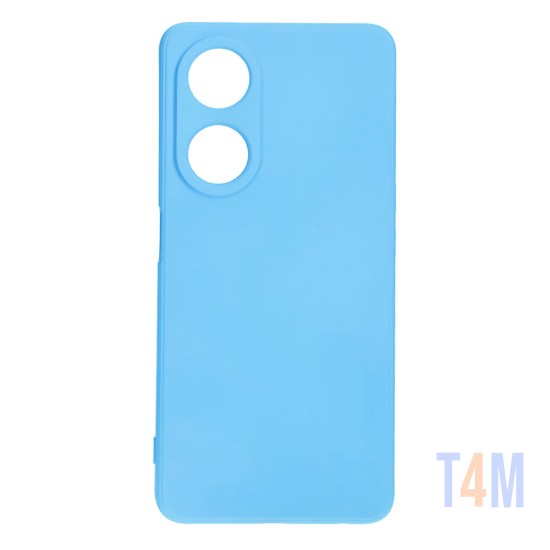 Capa de Silicone com Moldura de Câmera para Oppo A98 5g Azul